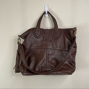 Isabella Fiore Leather Tassle Shoulder Bag